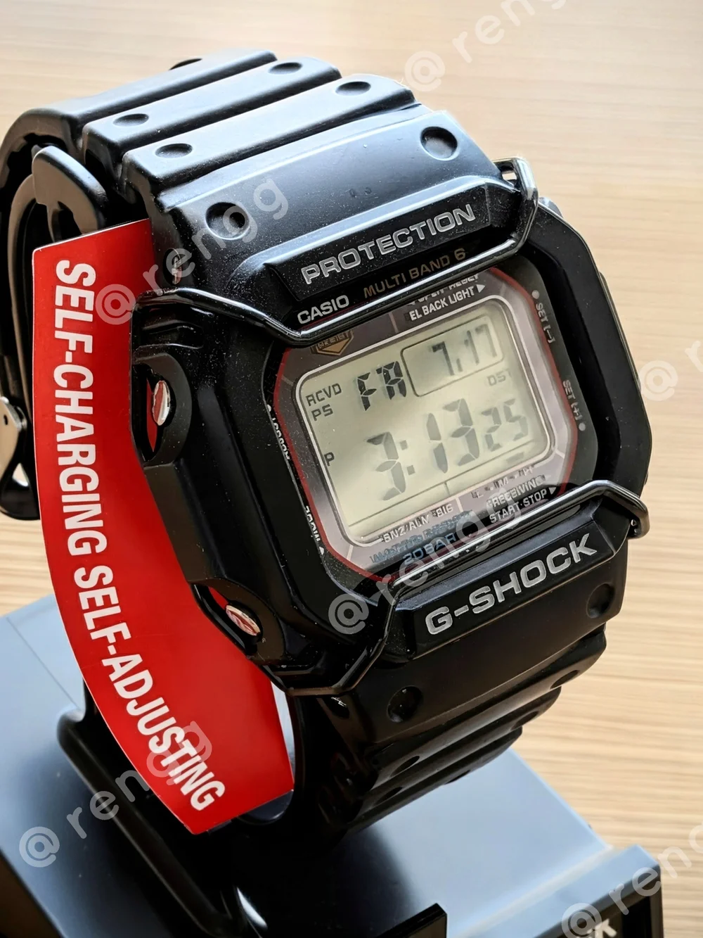 Casio Black G-Shock Digital Tough Solar Watch Atomic Multifunction 200M